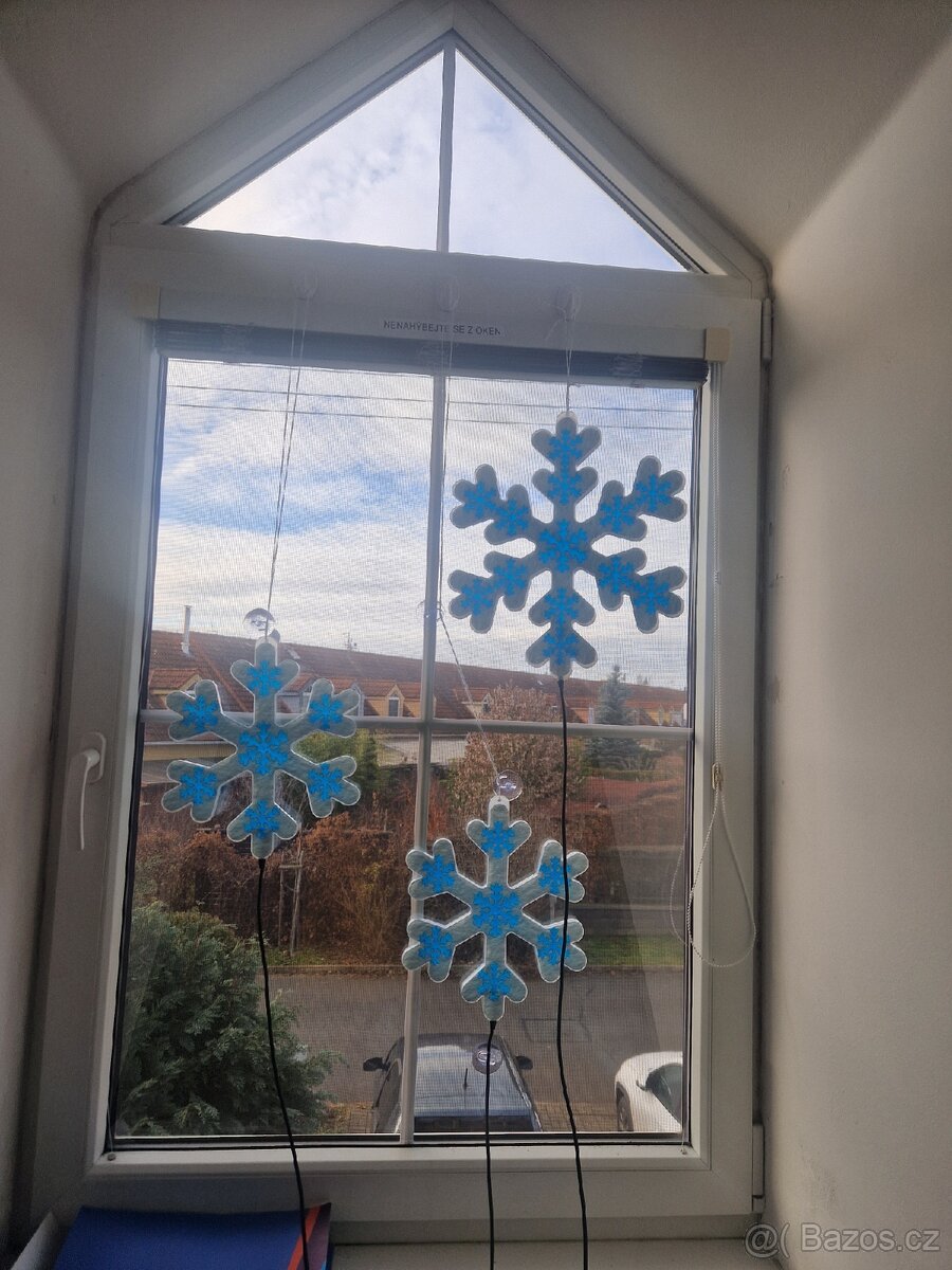 4x sada Led světla sněhová vločka - 5