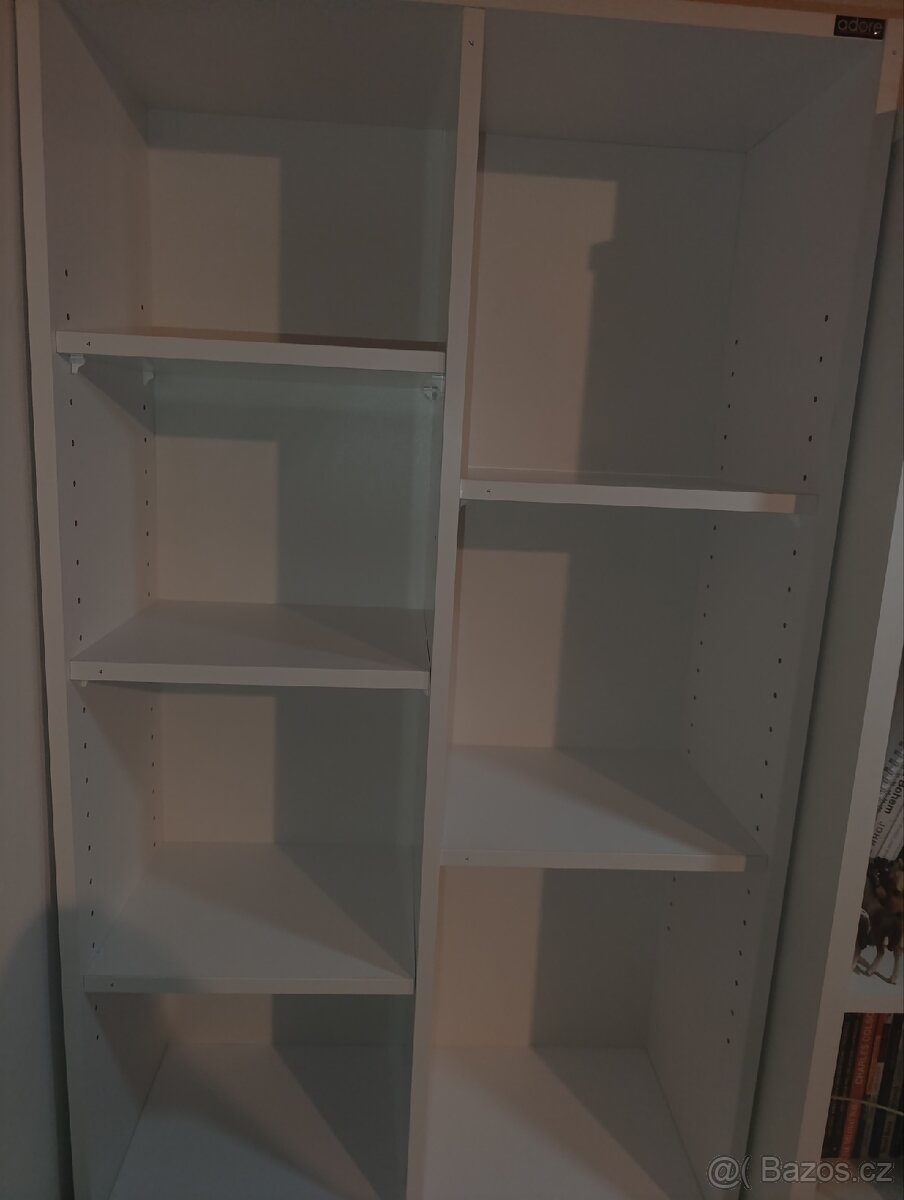 Bílý psací/pracovní stůl s regálem/policemi ELIAS - 5