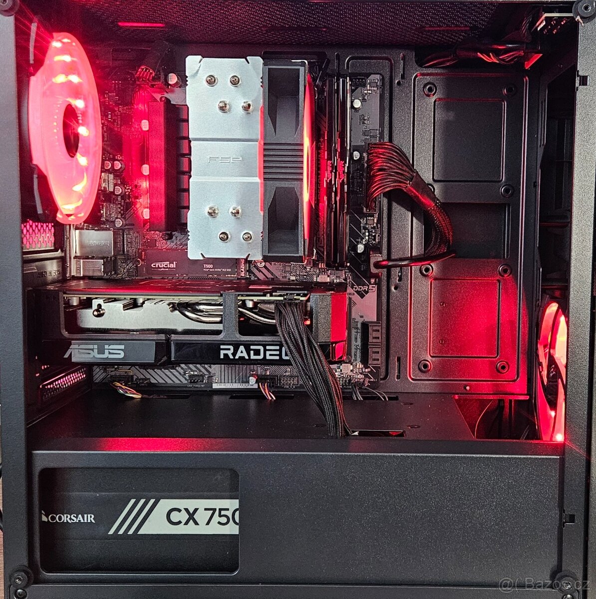 Malé herní PC na AM5– RX9060XT/7500F/B650M/32GB/850W/Win11 - 5