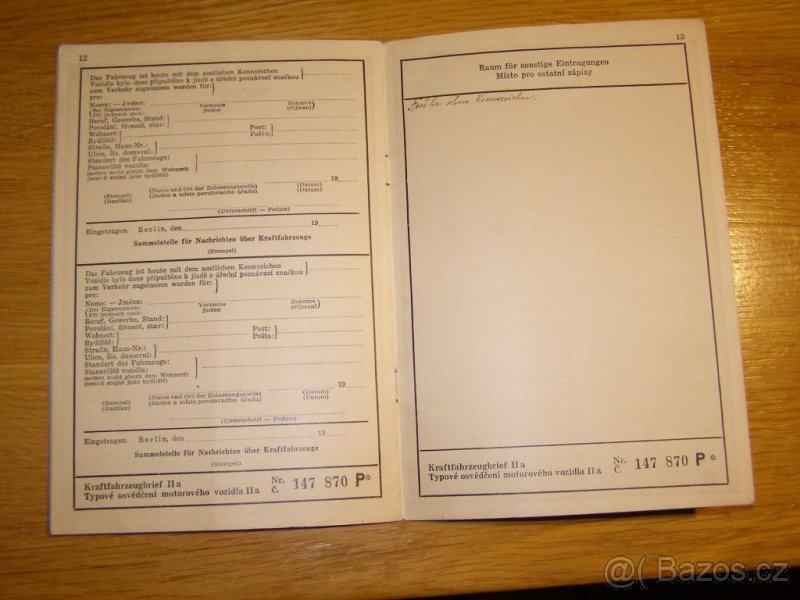 Prodám protektorátní tp Ogar 250. - 5