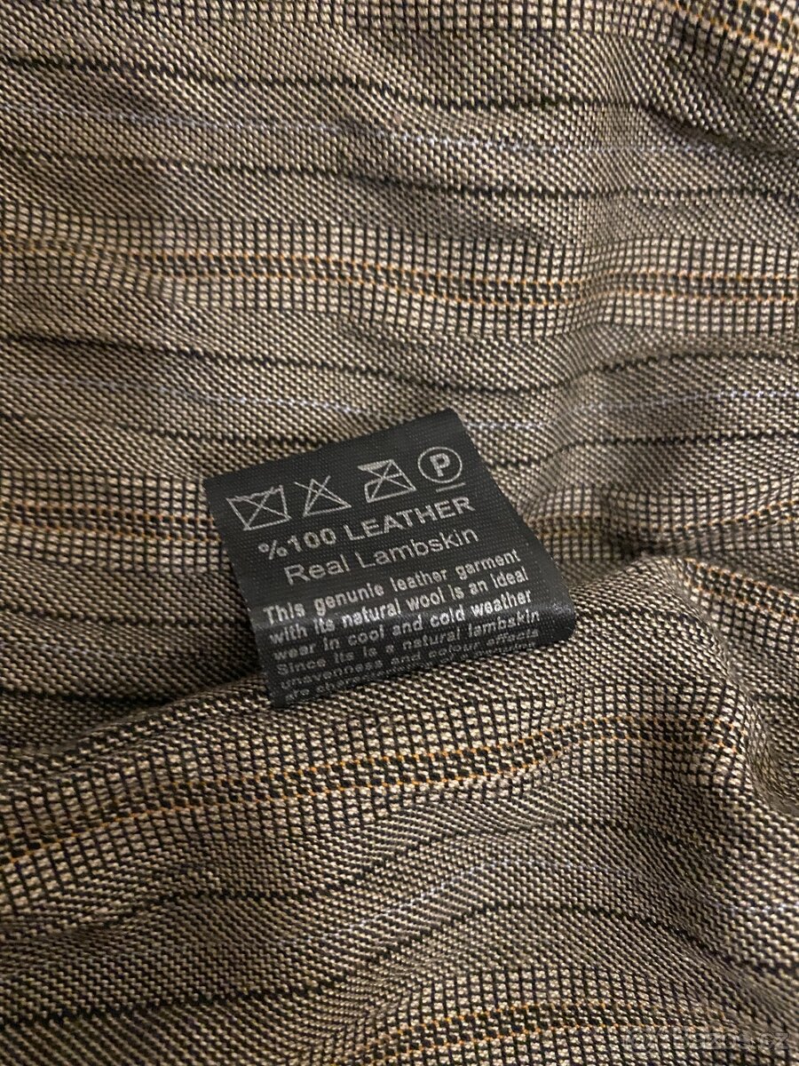 Damská práva kožená bunda s vlčím límcem velikost M - 5