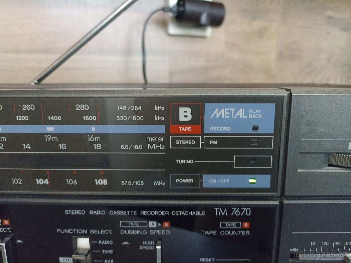 Sběratelský retro magnetofon Thomson Research TM 7670 – rádi - 5