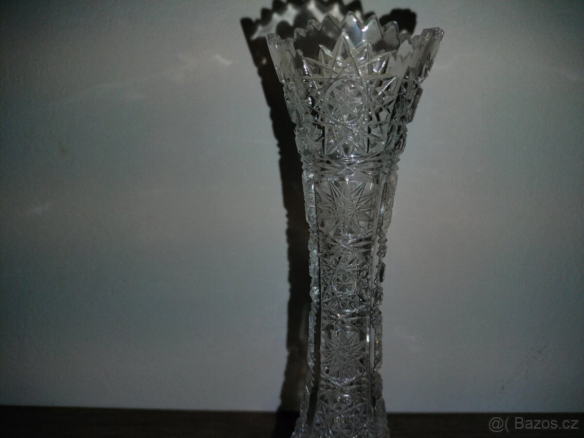 Broušená vázička 21 cm - 5