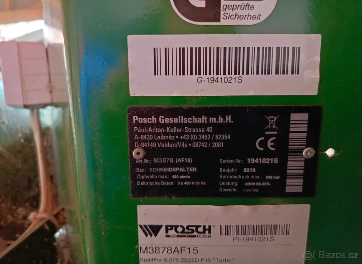 Štípací automat Posch SpaltFix 375 - 5