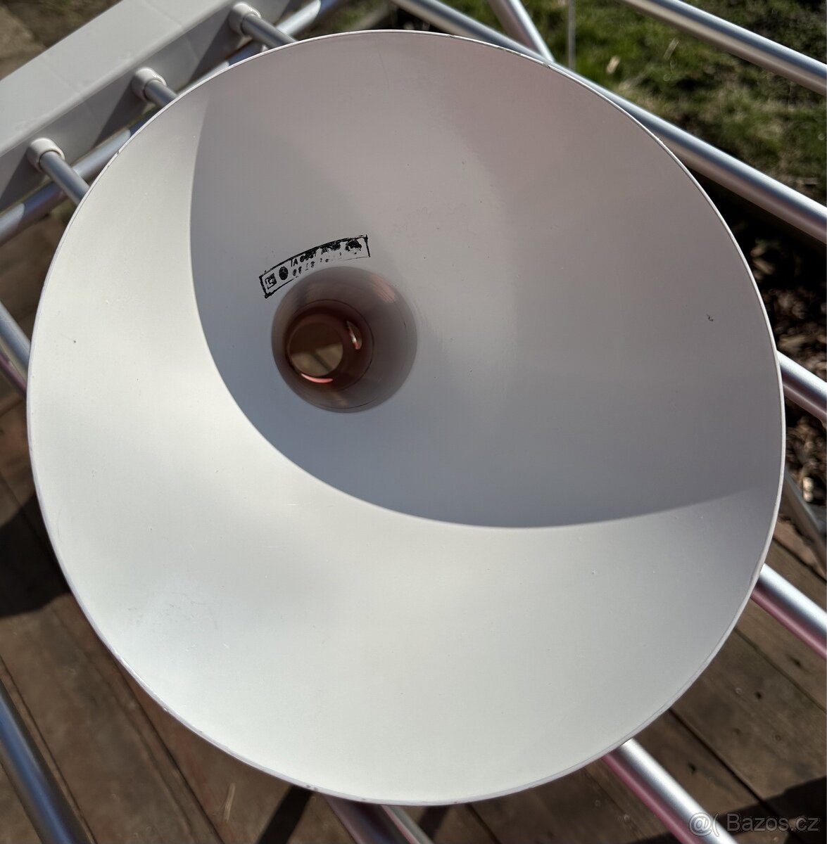 Šišatý kovový vršek (cilindr) na starou lampičku - 5