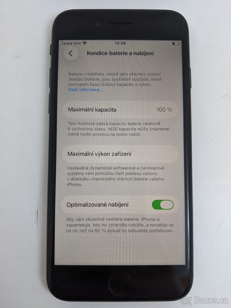 iPhone SE 2020 128gb Black. Baterie 100%. Záruka 6 měsíců. - 5