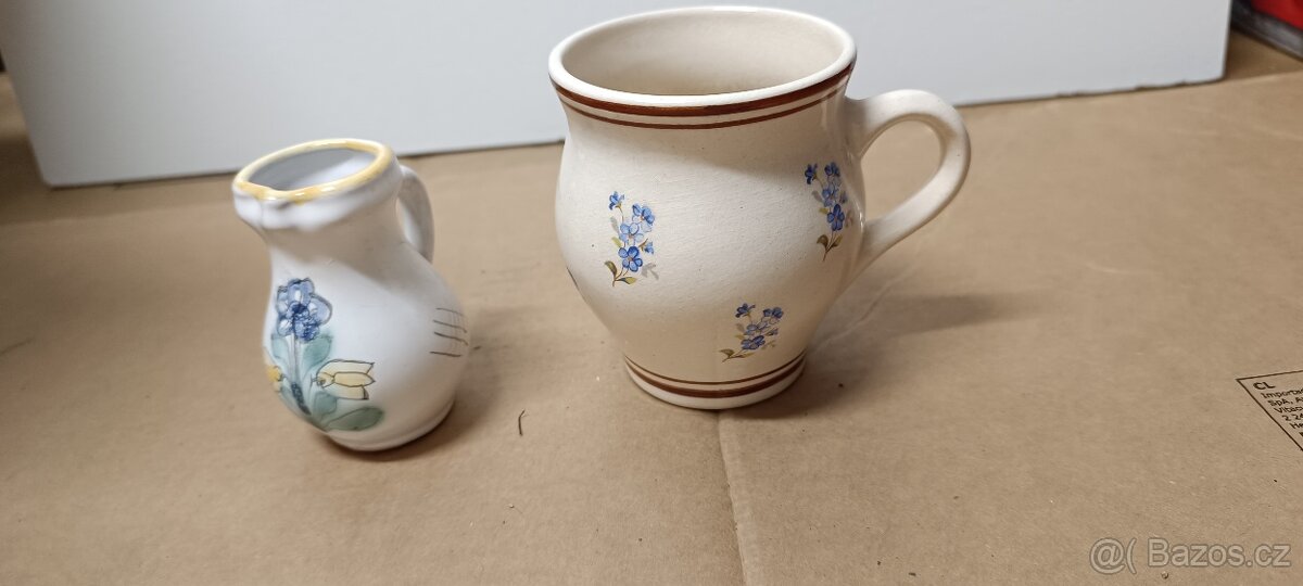 keramický hrnek a mléčenka - 5