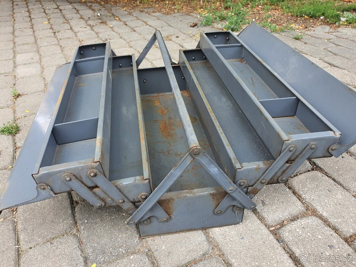 plechová bedna na nářadí retro ČSSR - 5