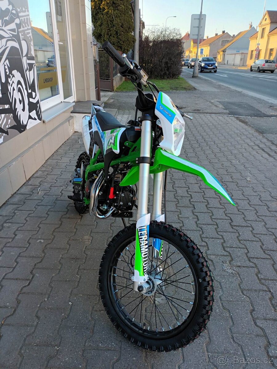 Pitbike Thunder 125cc 17x14 E-start zelená - 5