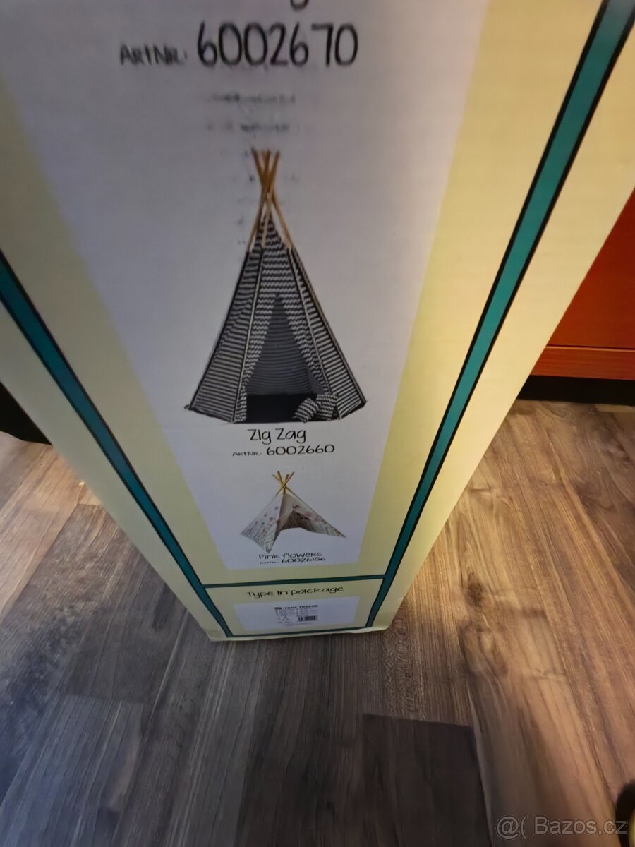Dětský stan /teepee do pokojíčku Zig Zag - 5
