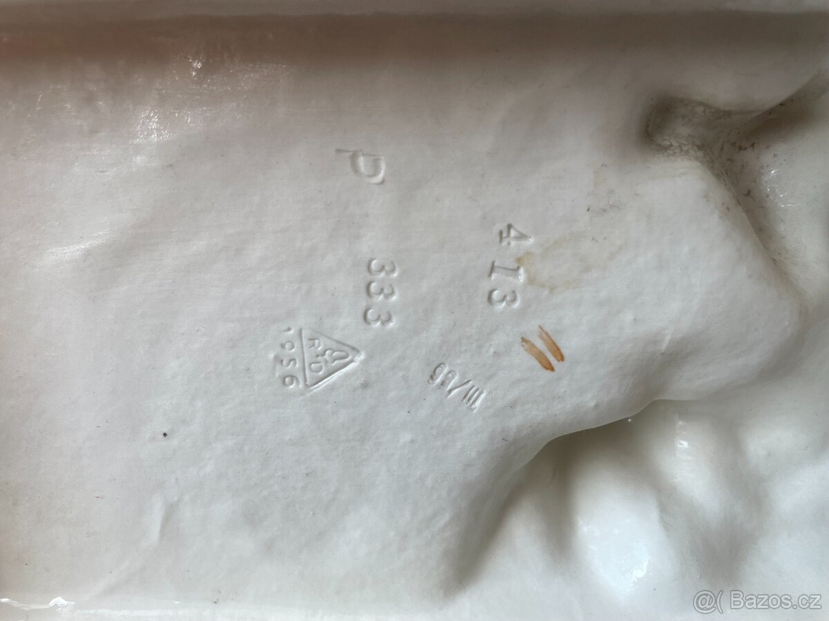 Vzpínající se hřebec Royal Dux 41 cm vysoký - 5