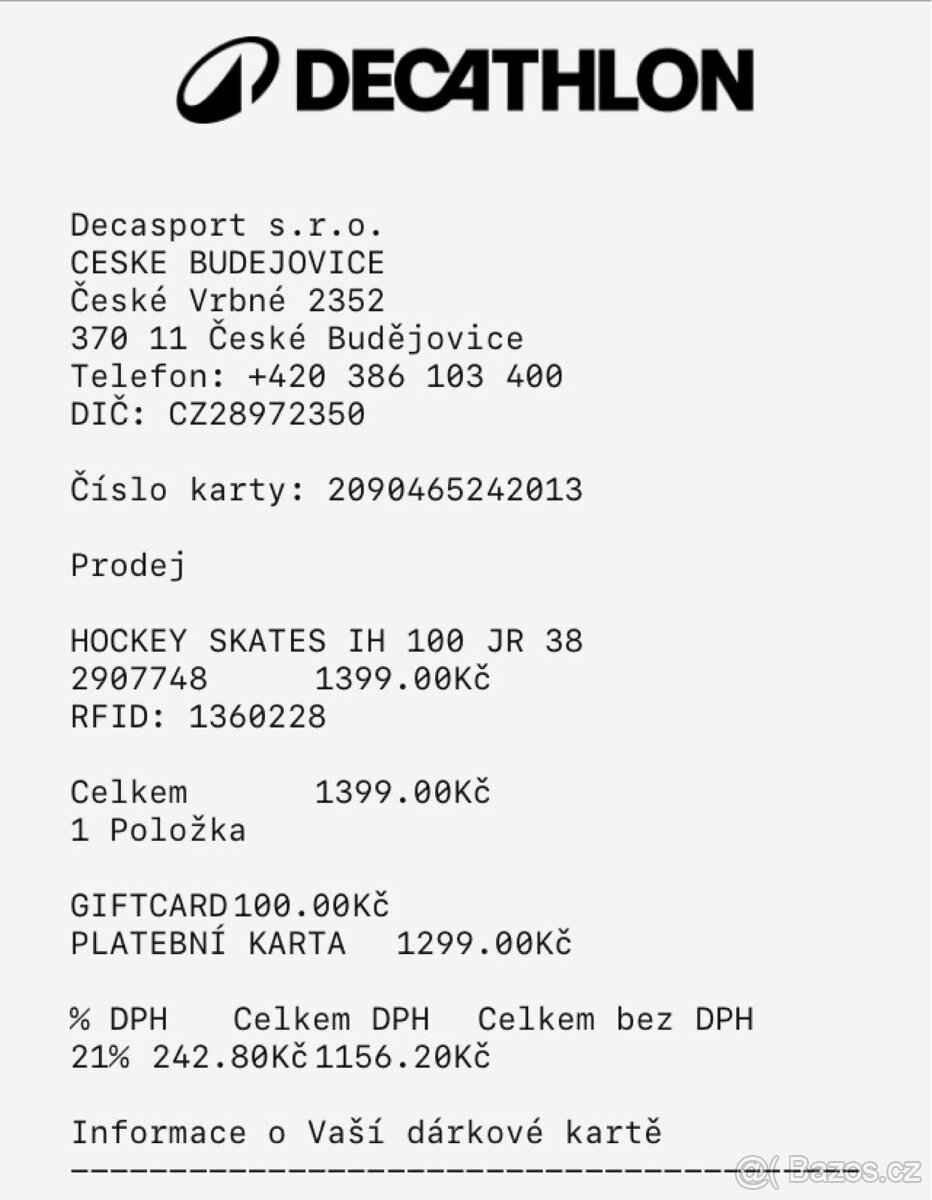 Dětské hokejové brusle vel. 38. - 5