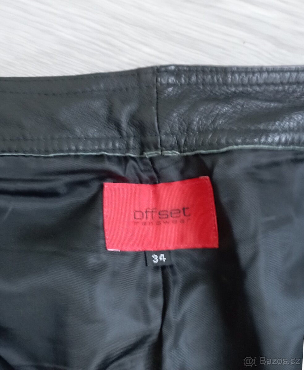 Kožené pánské kalhoty XL - 5