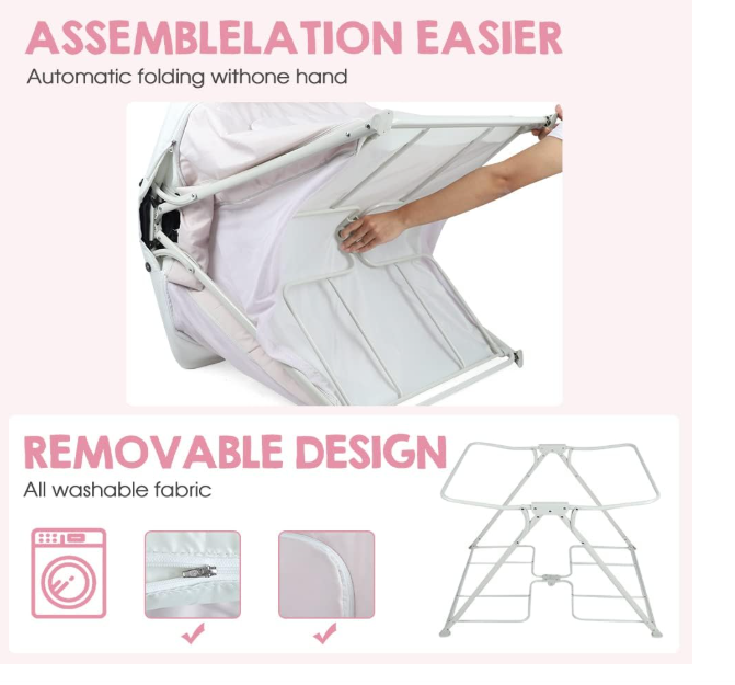 Onasti cestovní postýlka 3v1 - zcela nová - 5