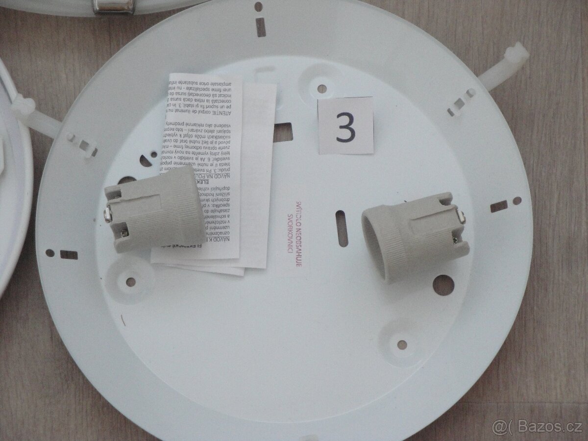 Stropní, stěnové svítidlo velké, přisazené, ploché, světlo - 5