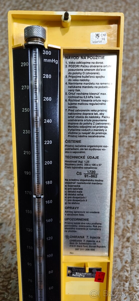 Manuální tlakoměr lékařský Tonometer 40 - 5