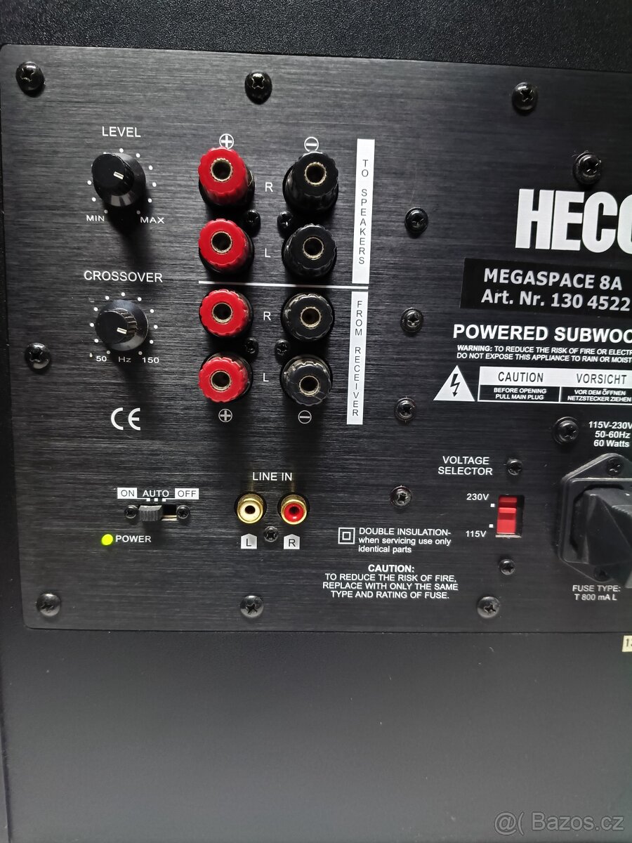 Aktivní subwoofer Heco Megaspace 8A - 5