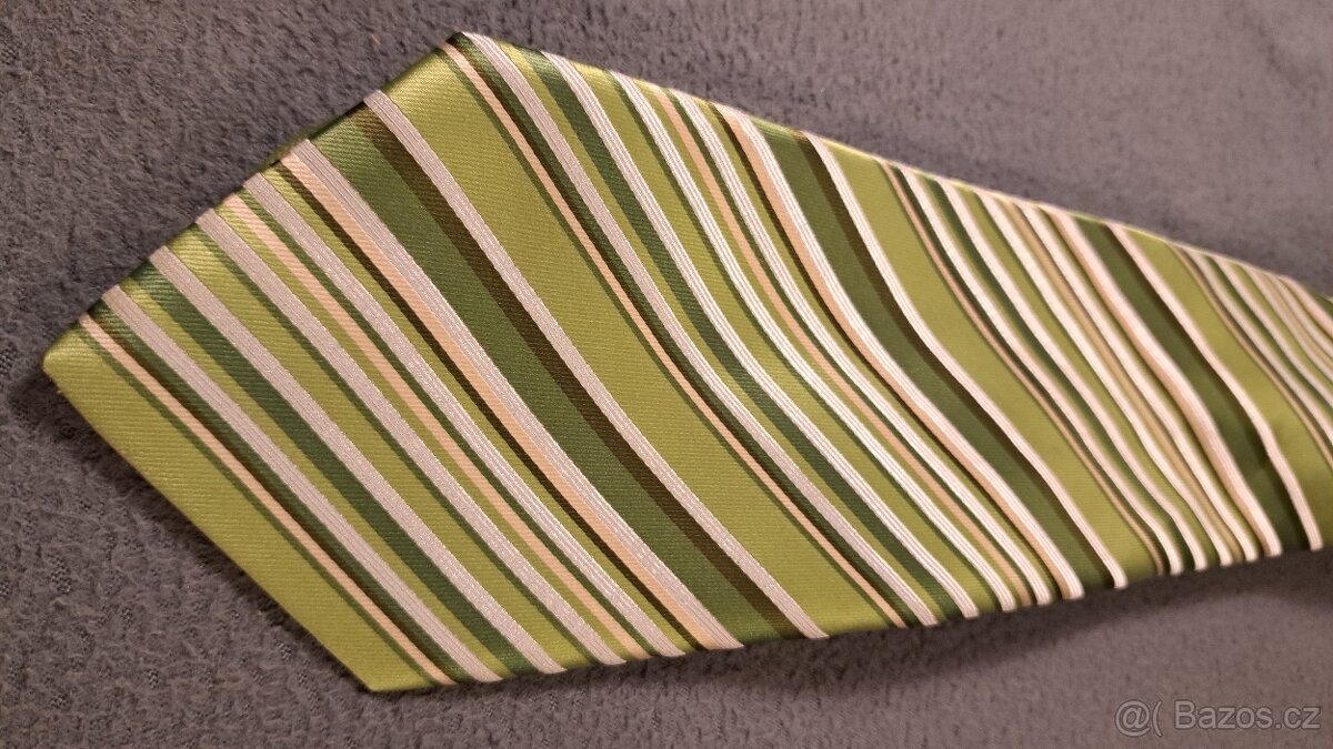 Kravaty - zelená, hnedá, žltá - 5