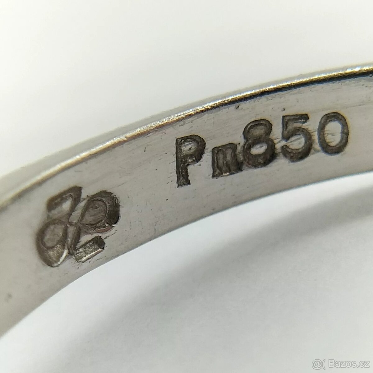 LUXUSNÍ PLATINOVÝ DIAMANTOVÝ PRSTEN SOLITÉR 0.40 CT - 5