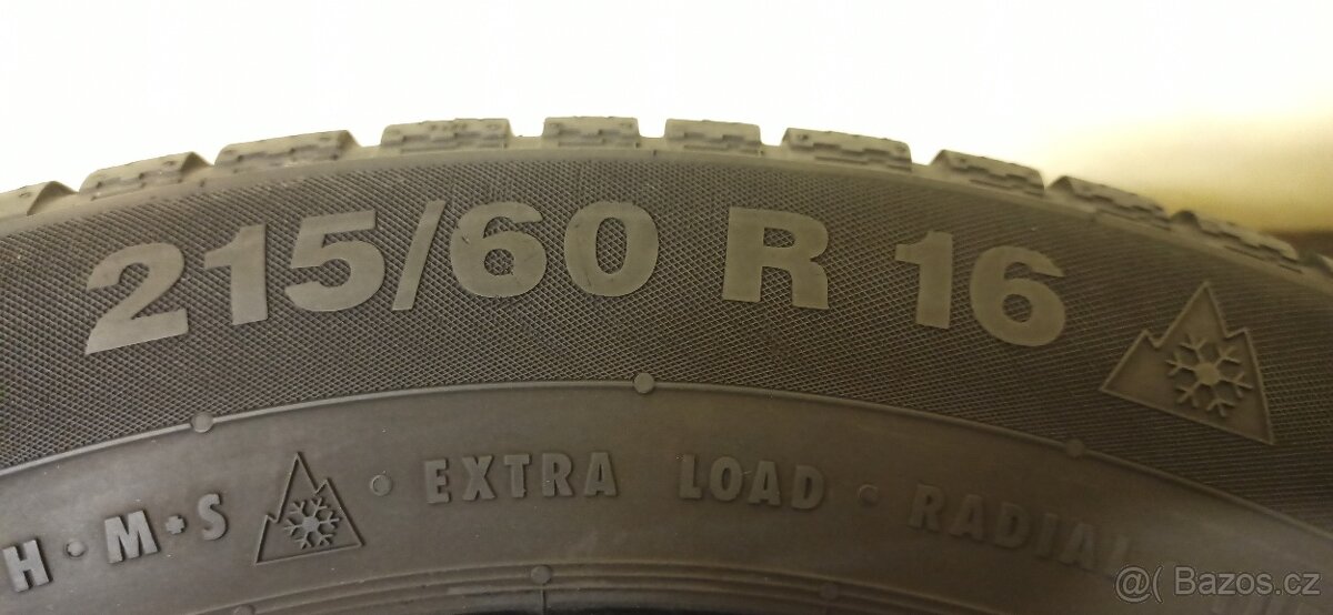 Continental 215/60 R16 99H 5 - 6 mm - 5