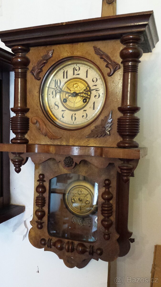 Starožitné nástěnné hodiny sbírka 6ks - 5