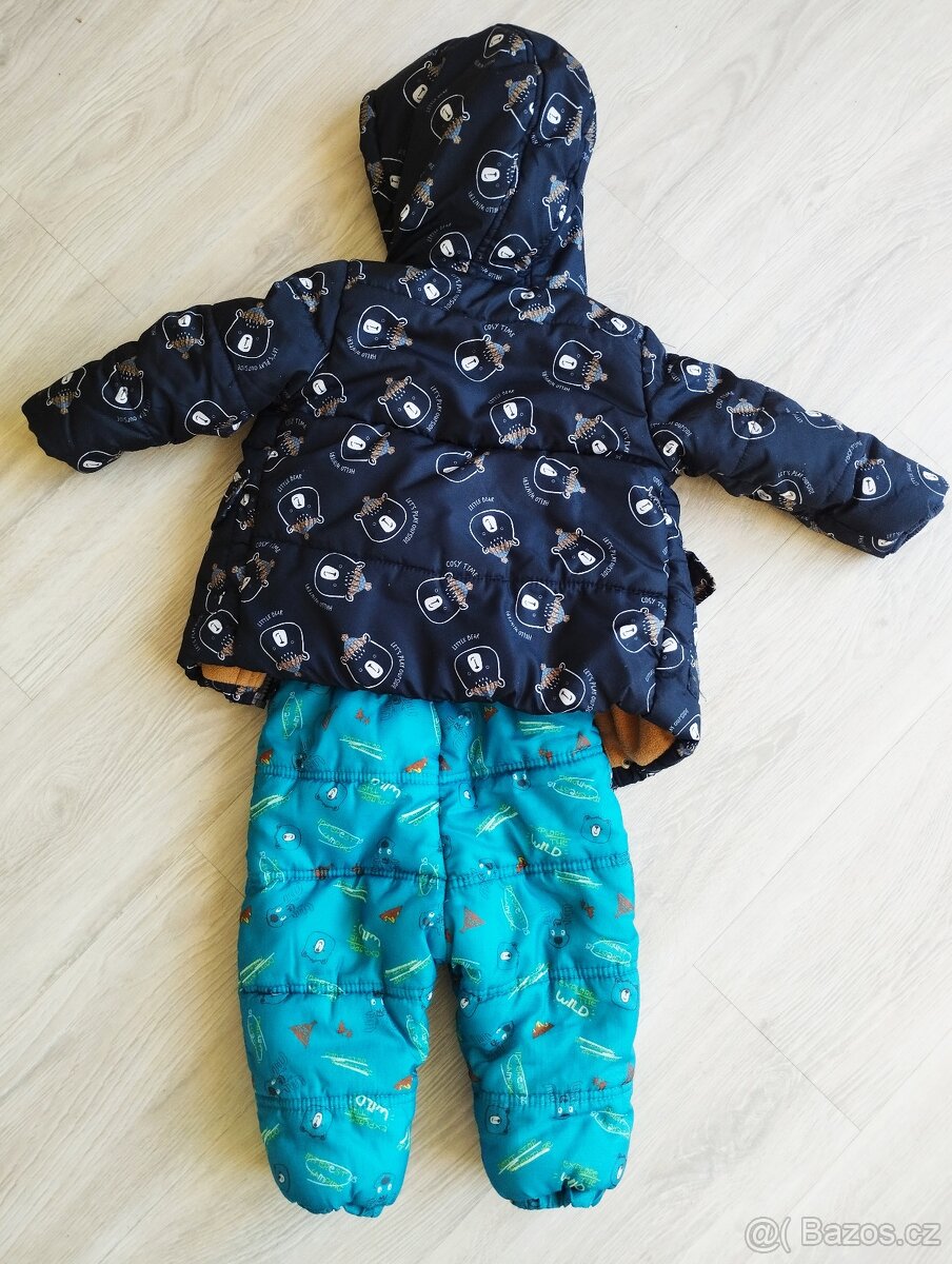 Prodam teply zimni komplet/set vel.86 - temer nenoseny - 5