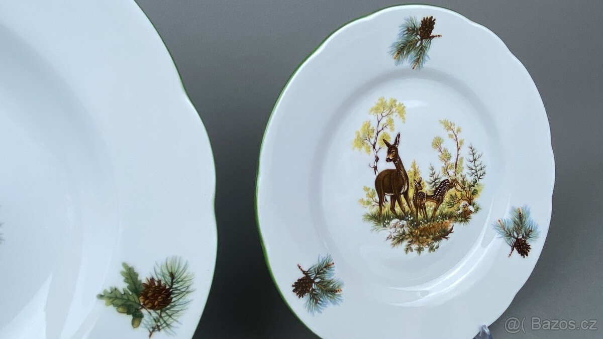 Porcelánová Talířová souprava, Myslivecká 18d. NOVÁ - 5
