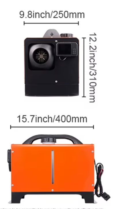 Naftové topení typ Vevor 8kw - 5