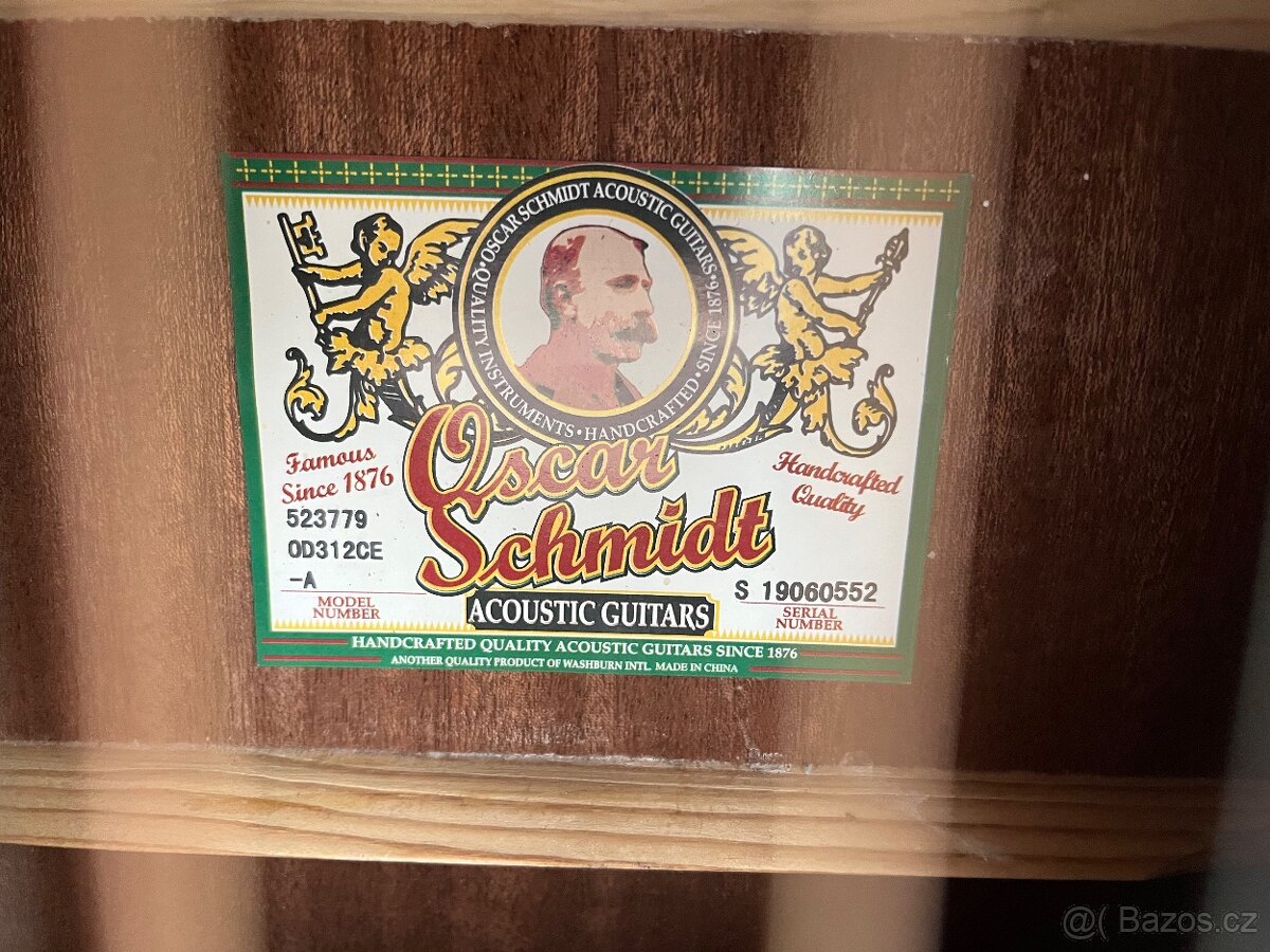 Dvanáctistrunná elektroakustická kytara OSCAR SCHMIDT OD312C - 5