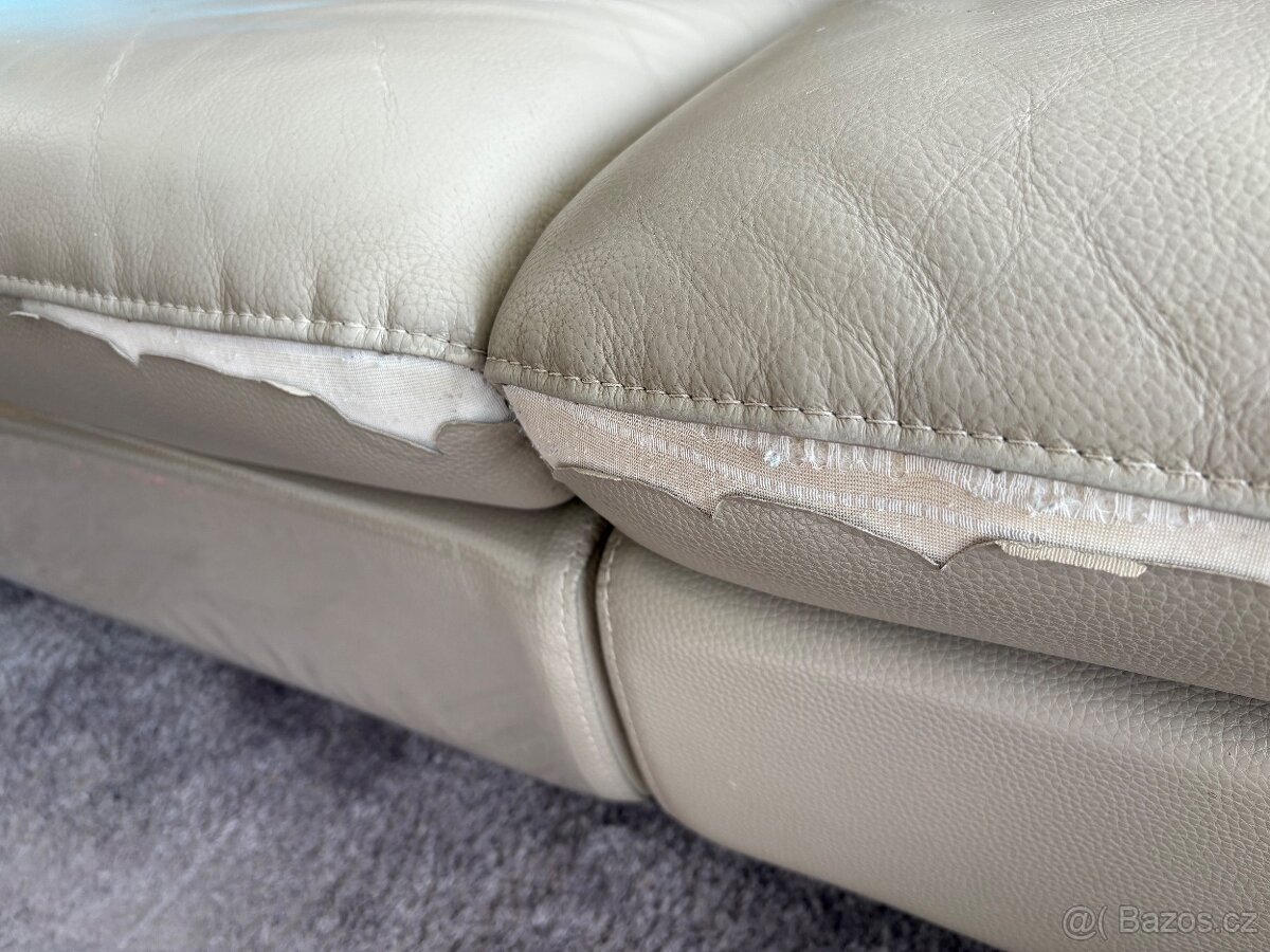 Kožená sedačka s elektrickým výsuvem - 5