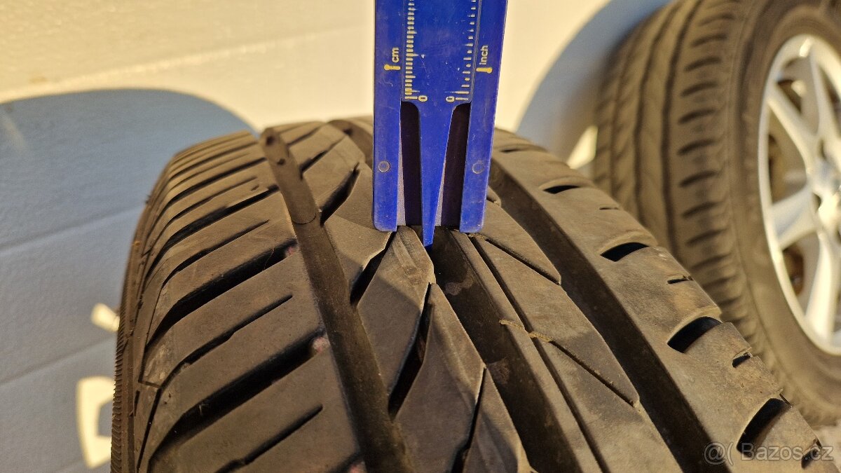 Alu kola 4x108, letní pneu 175/65 R14, 7mm - 5