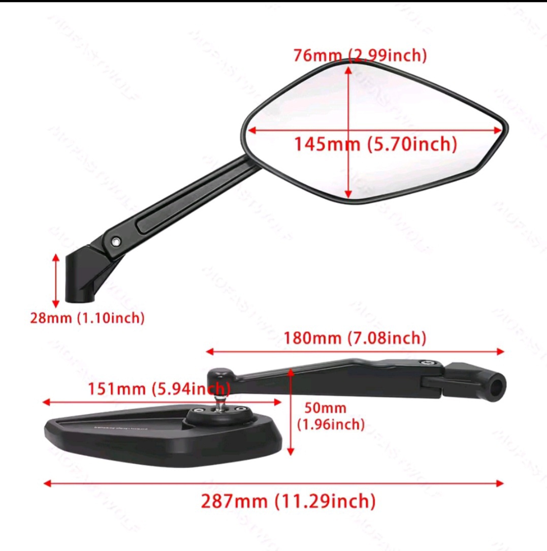 Zrcátka na motorku - 5