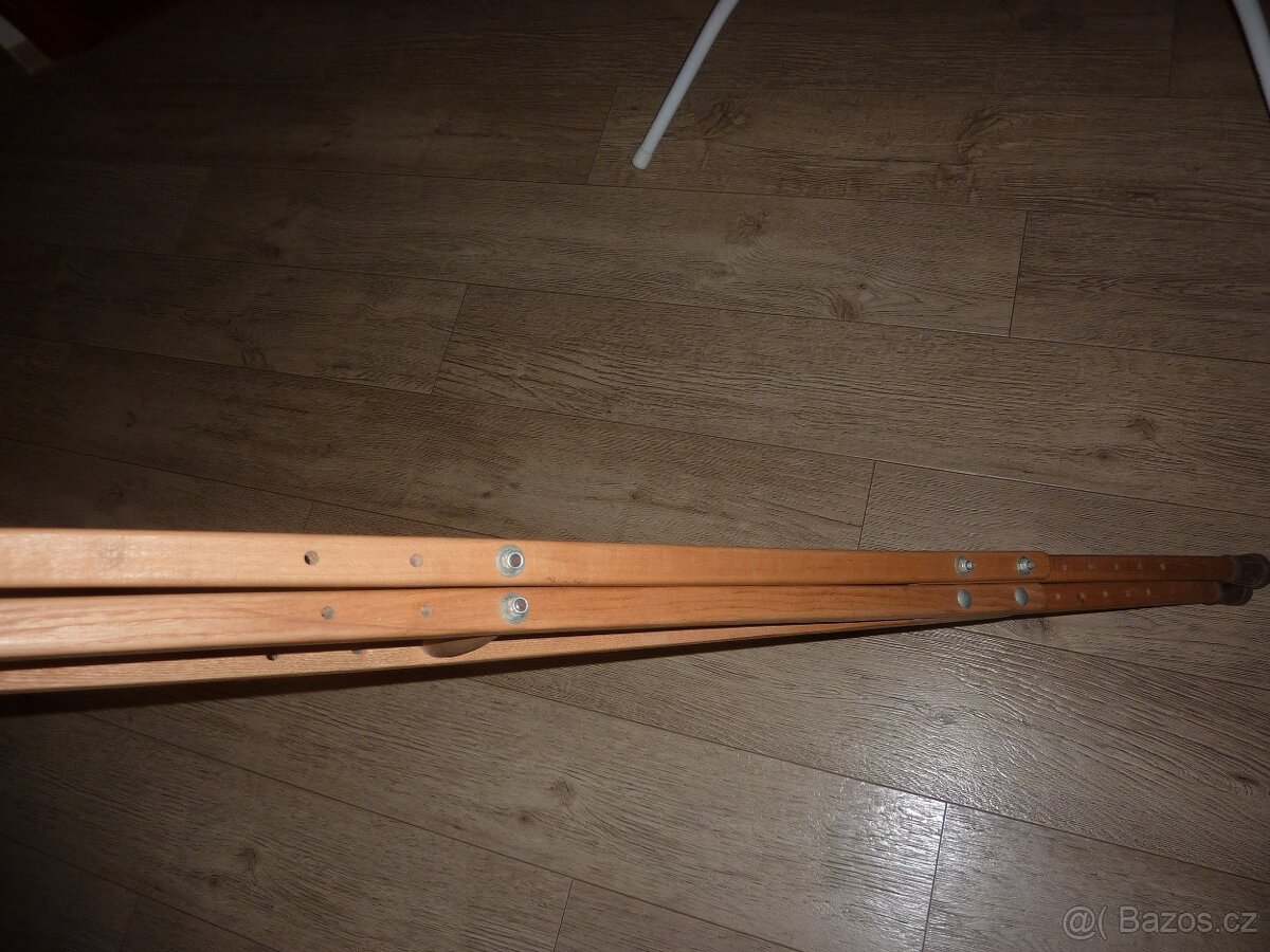Staré dřevěné berle - nastavitelné - 5