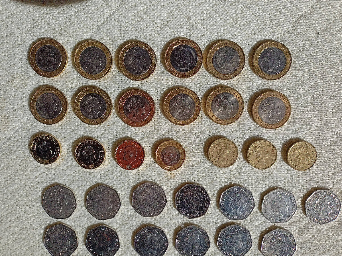 Prodám sbírku anglických mincí. - 5