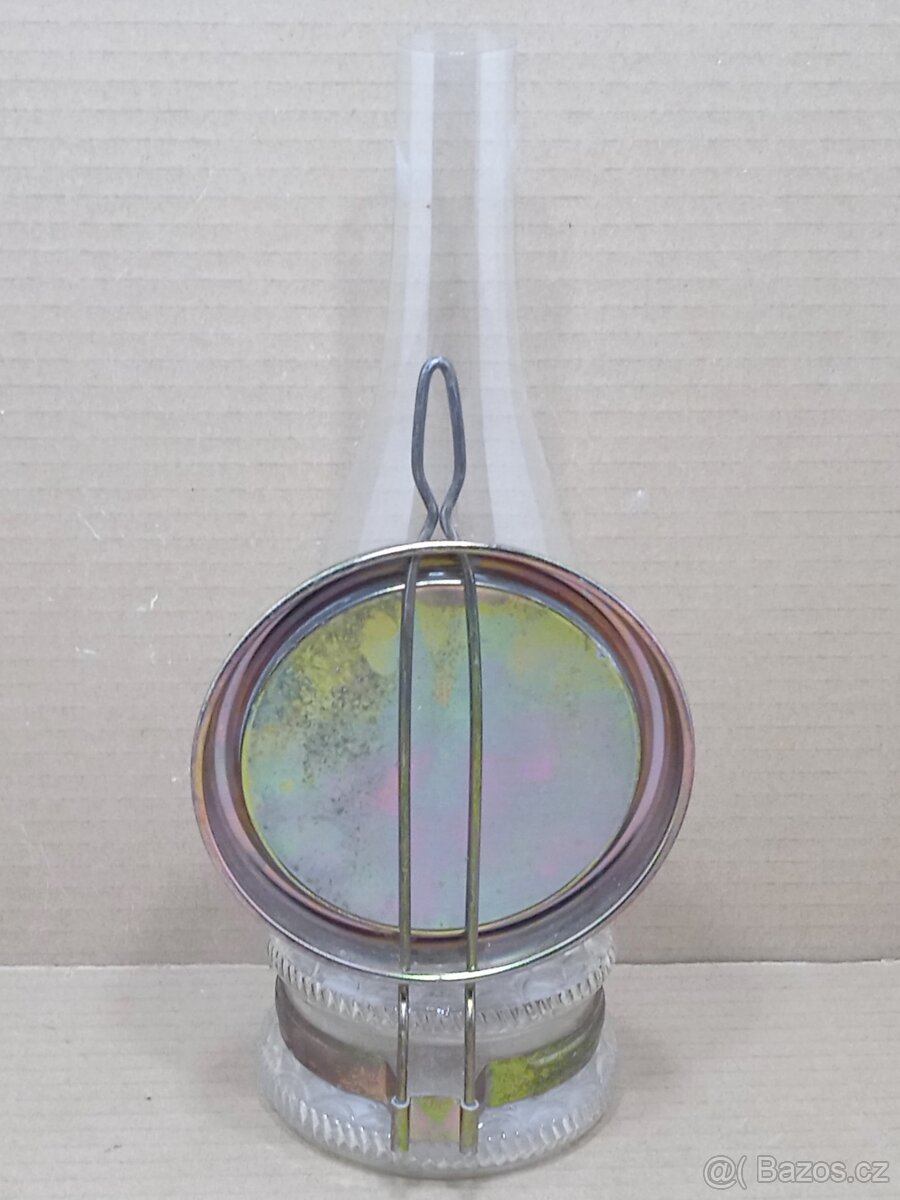 Retro stolní petrolejová lampa - ČSSR - 5