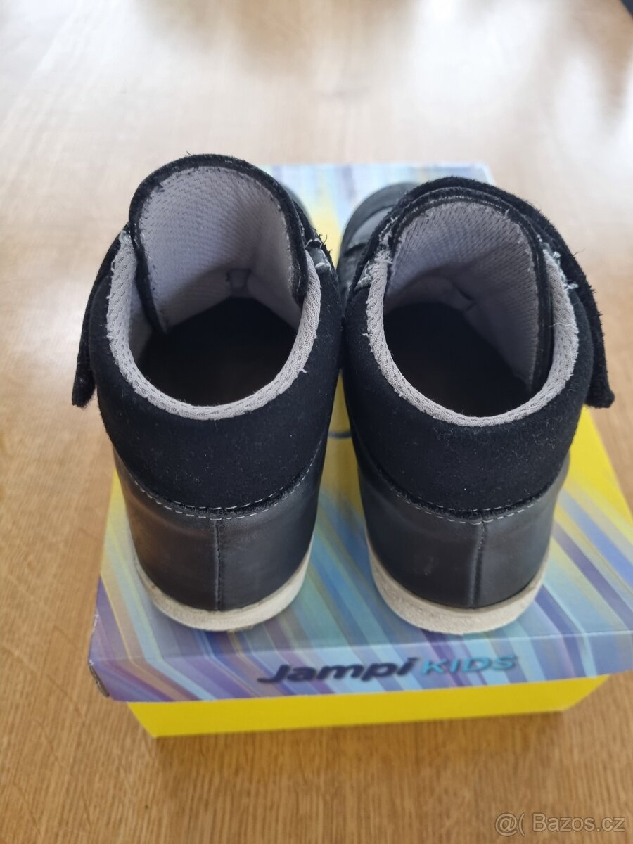 Barefoot boty Jonap 028 M černé celoroční kotníkové s hvězdo - 5