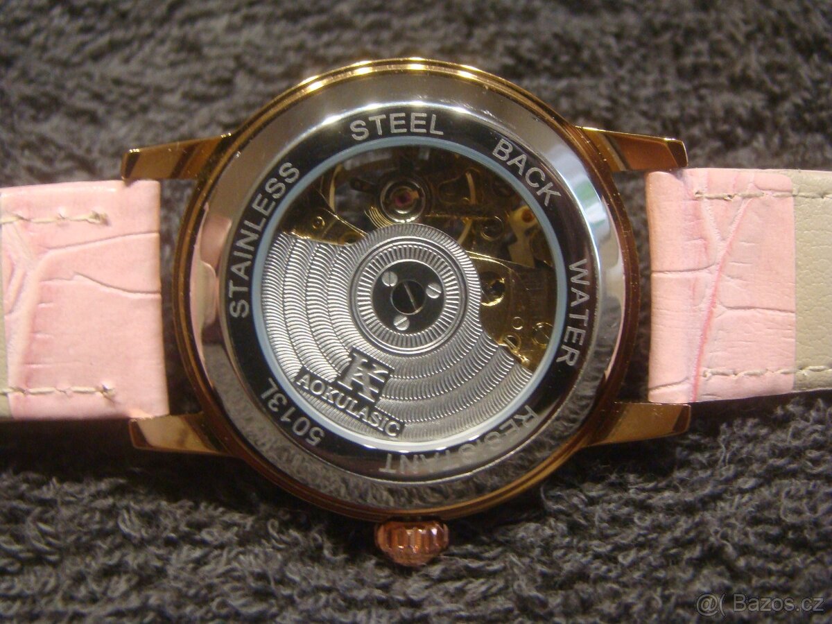 Dámské skeletové automatické hodinky - nové - 5