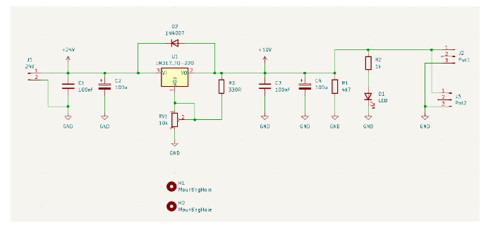 Pomocný zdroj 10V - 5