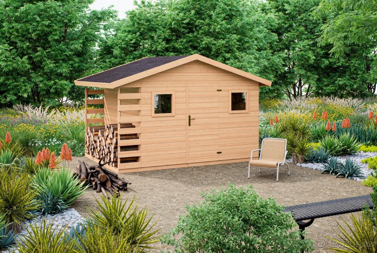 Zahradní domek LERA s dřevníkem - 5