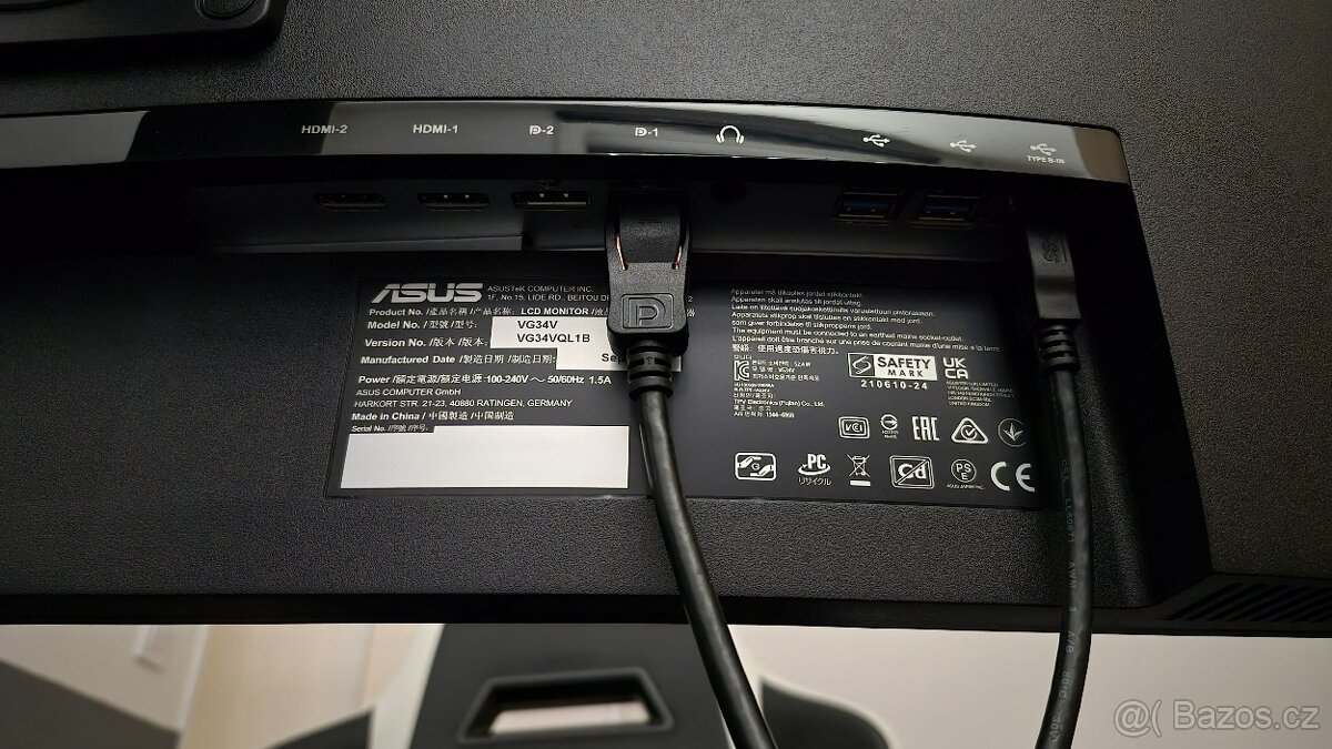 ASUS TUF Gaming 34" VG34VQL1B – 165Hz, Ultrawide, v záruce - 5