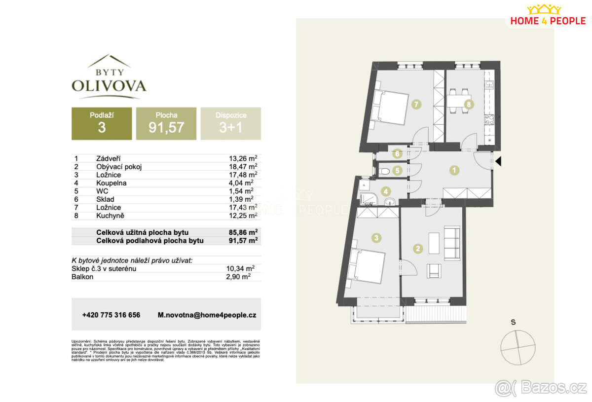Prodej bytu 3+1, Říčany - 5