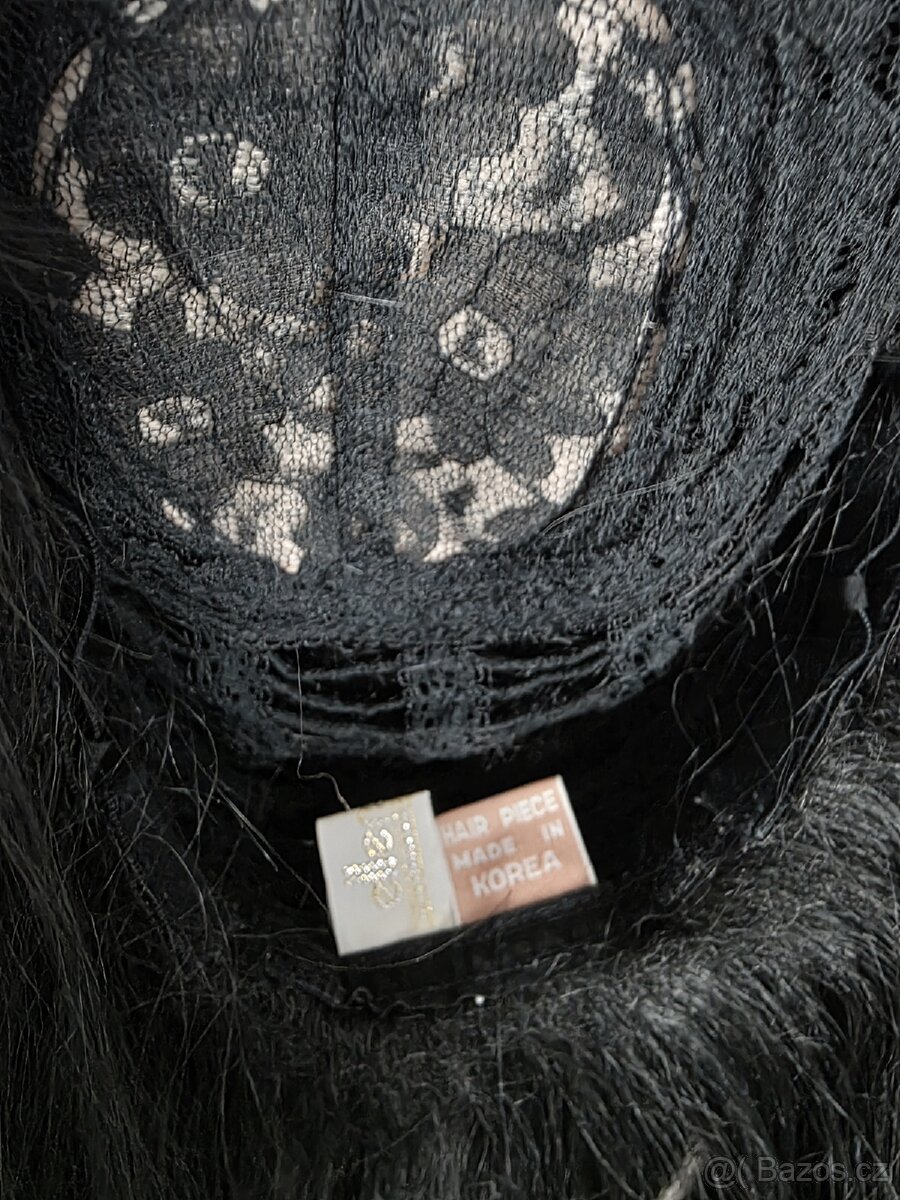 Černá značková paruka - 5