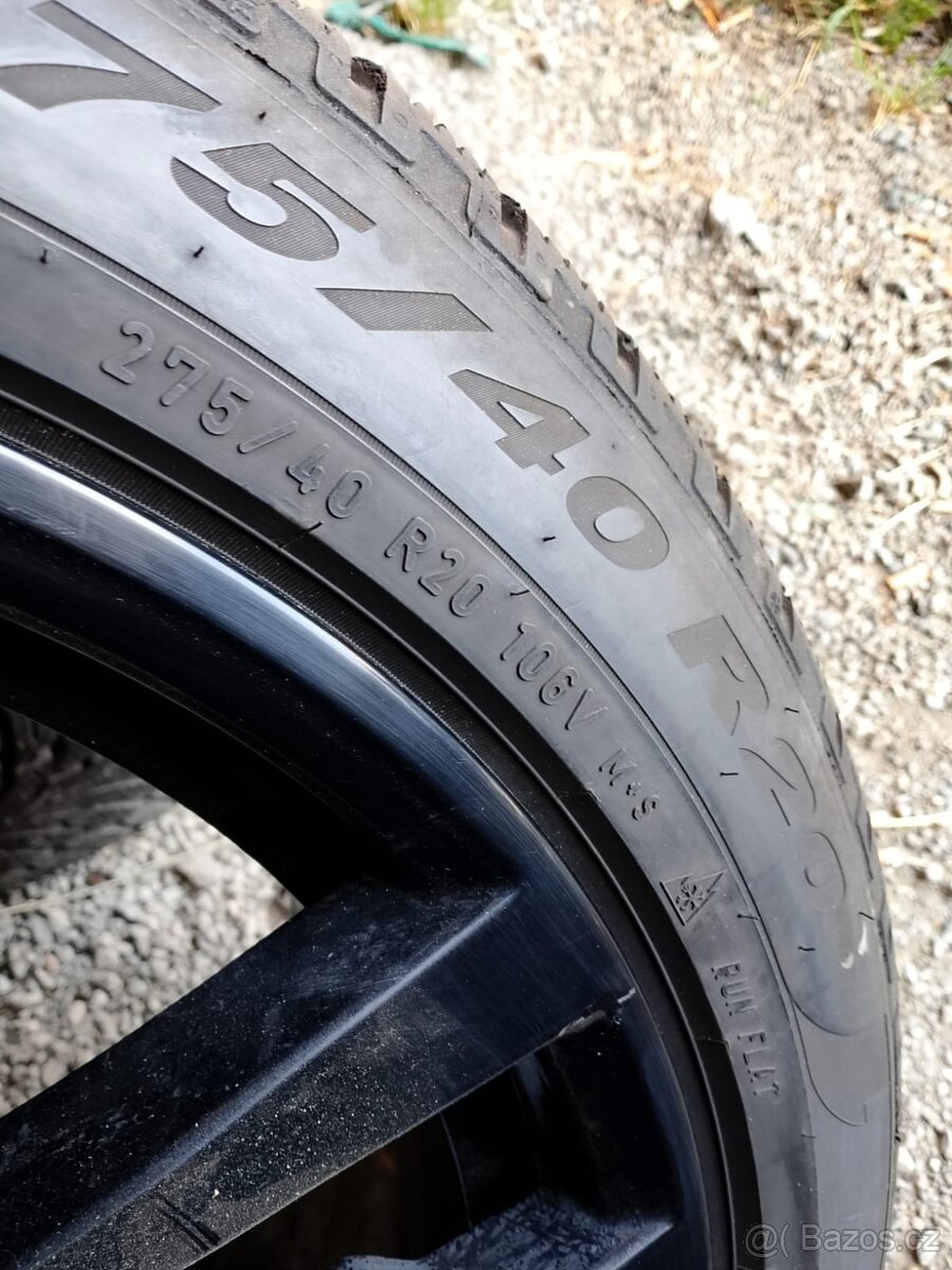 Originál ALU BMW r20 X5M,X6M+ zimní dvourozměr Pirelli RFT - 5