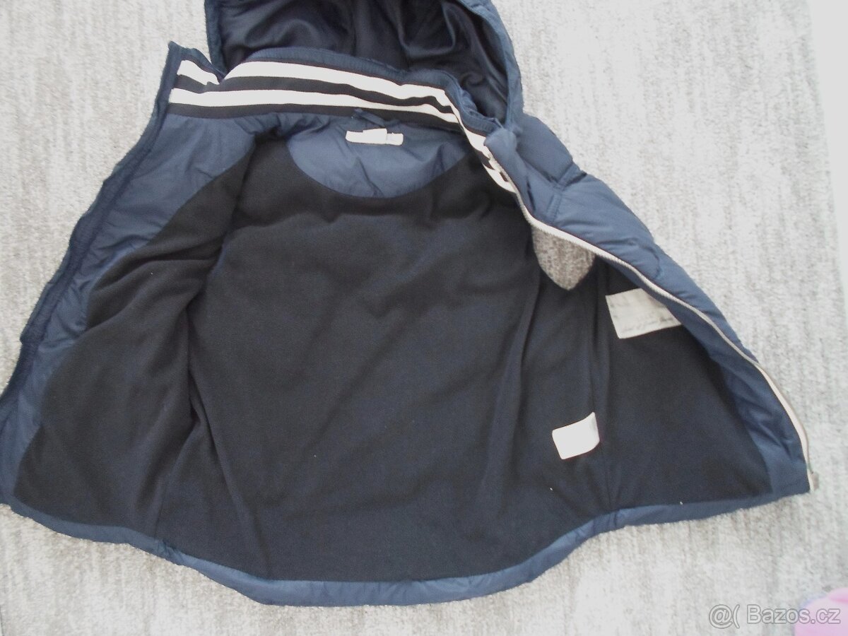 Modrá zateplená vesta vestička H&M - 146, 152, 158 - 5