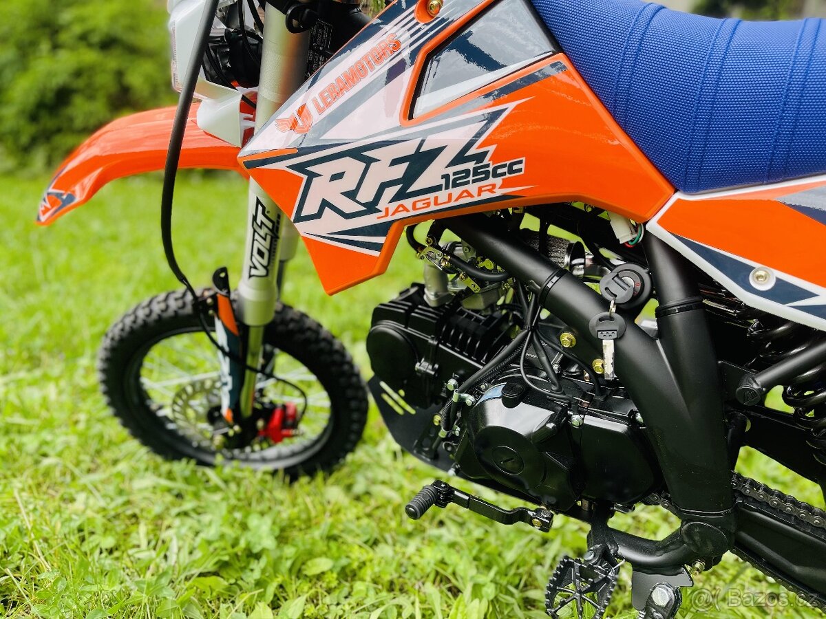 Pitbike Leramotors Jaguar 125ccm, kola 17/14, orange - 5