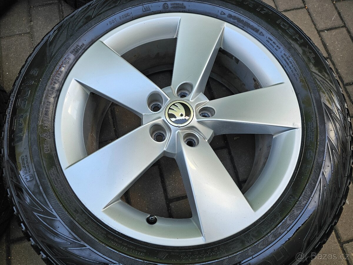 Kola alu zimní Škoda 5x112 Kodiaq R17 7J ET40 Tiguan 565 - 5