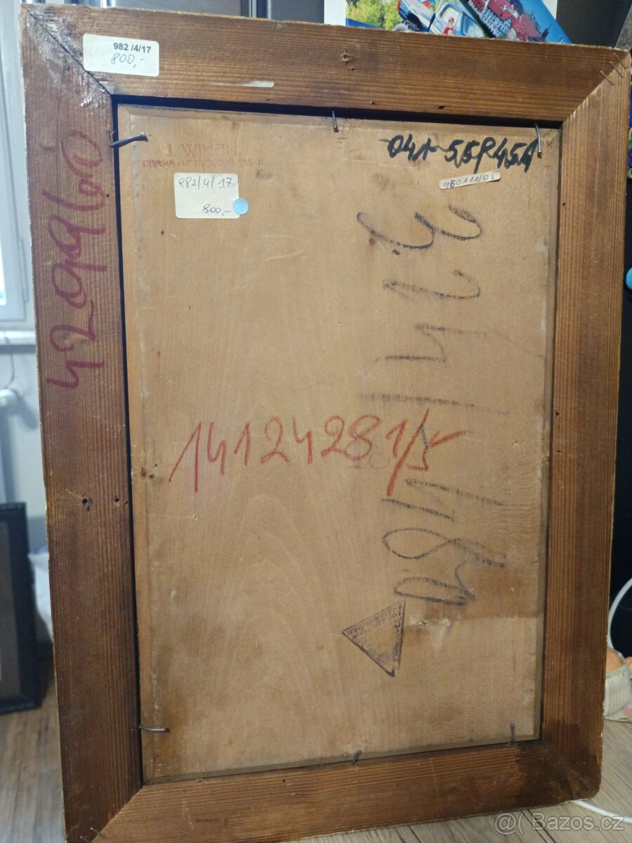 Obraz na dřevo.Profesor Bartoš - 5