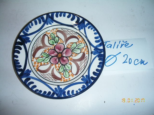 Ručně malované talířky k pověšení na zed. - 5