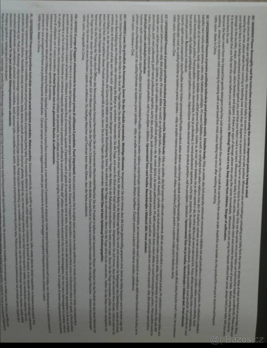 Nové nosítko od 0 roku - 5