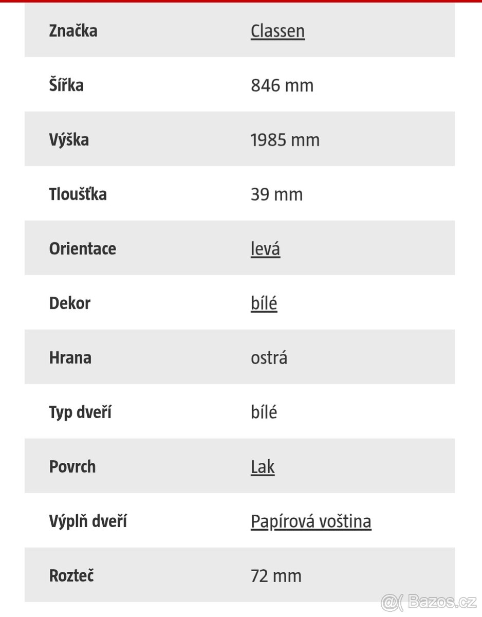 Interiérové dveře a zárubeň 80 - 5